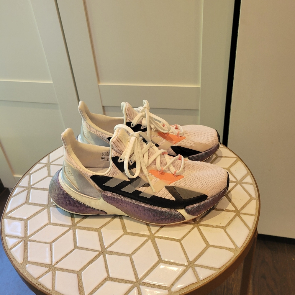 Adidas Boost X9000L4 Shoes White Purple Athletic